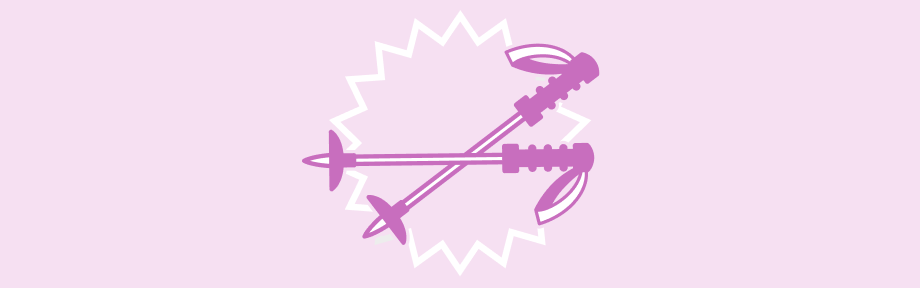 スキーはポールの取り扱いに注意！